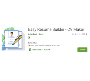 Easy resume builder