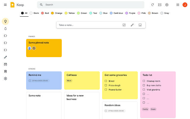 Panduan menggunakan Google Keep