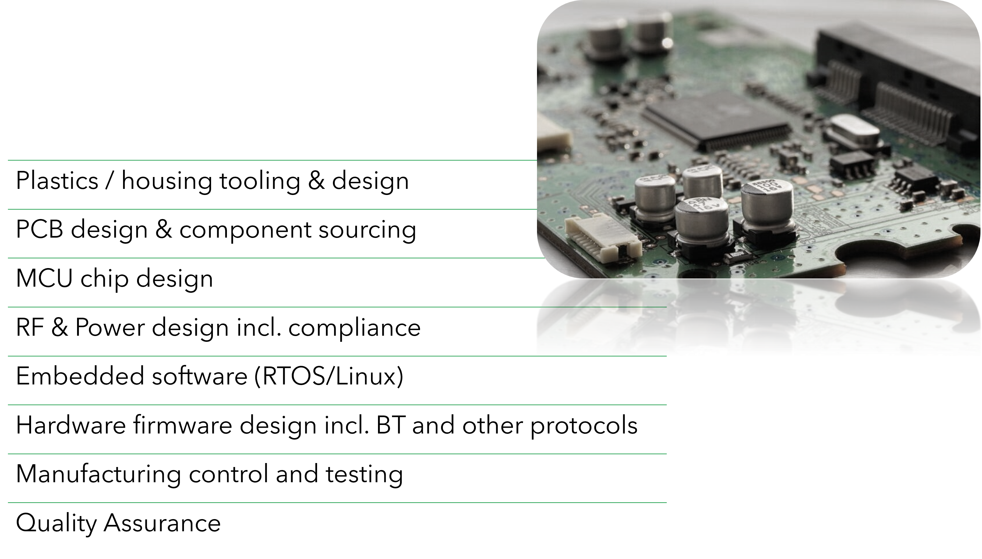 Core specialities