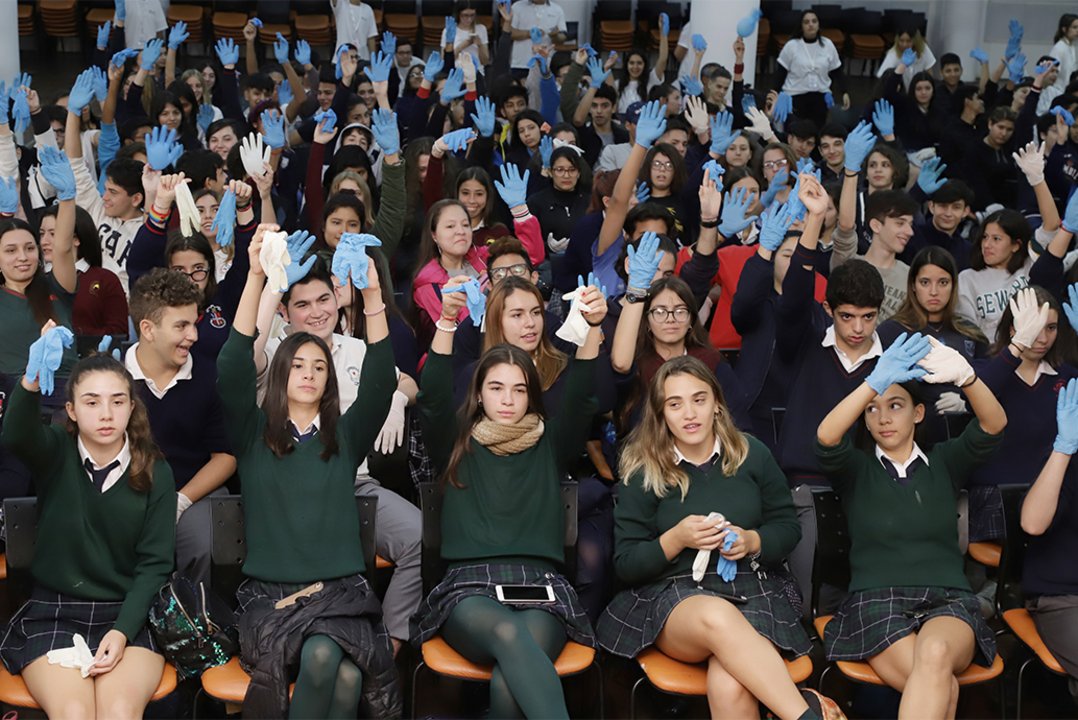 Más de cuatrocientos alumnos de instituciones educativas dijeron presente.