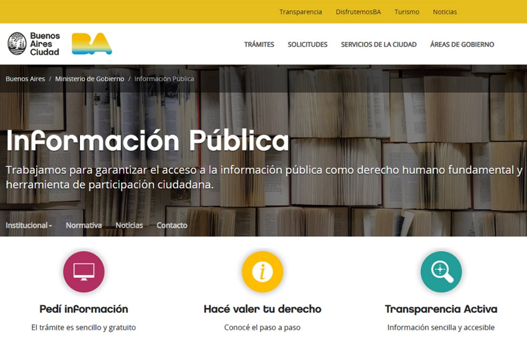 En la Ciudad los sujetos obligados a brindar datos son los tres poderes y las empresas estatales.