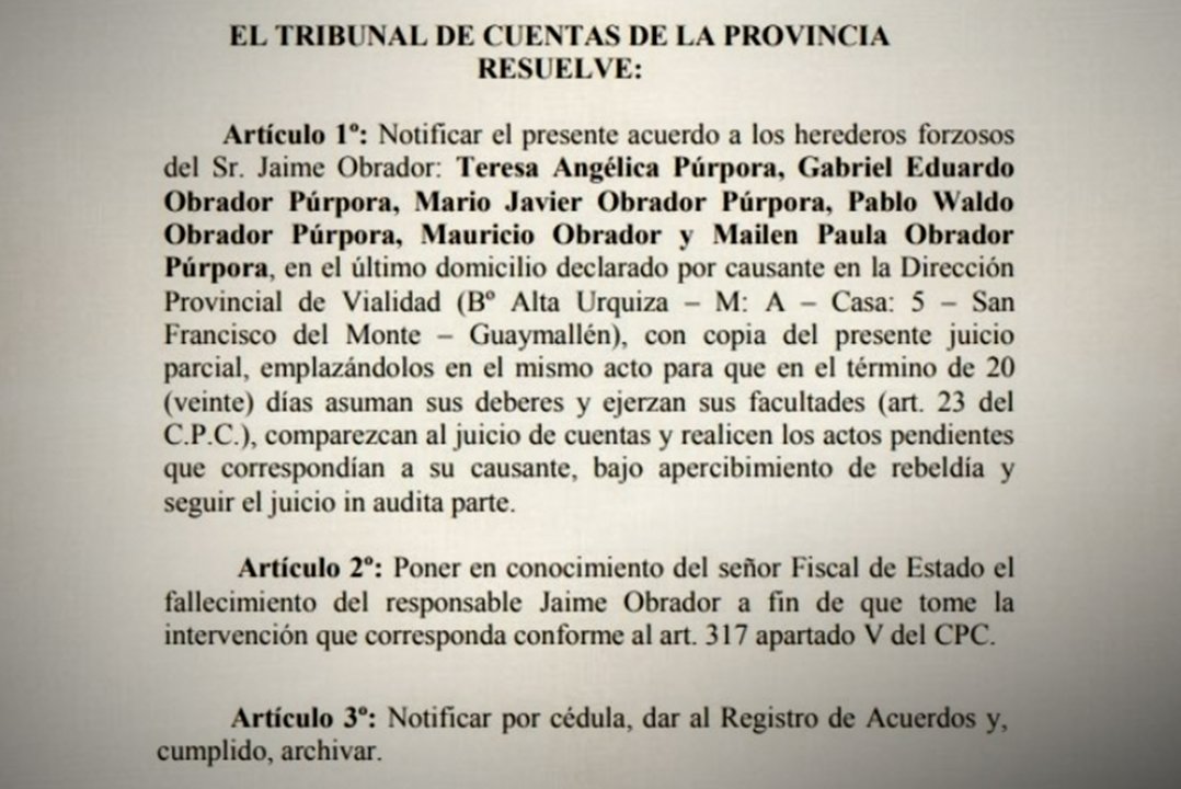 El Acuerdo del Tribunal mendocino fue publicado el 18 de diciembre.