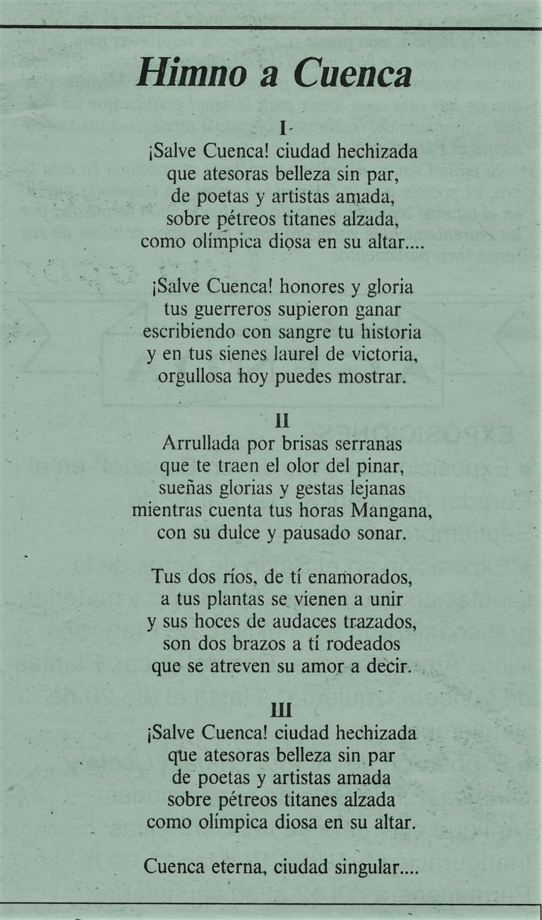 Cuencantada Himnos Y Canciones De Cuenca En El Recuerdo El Blog De Cuencávila 5242