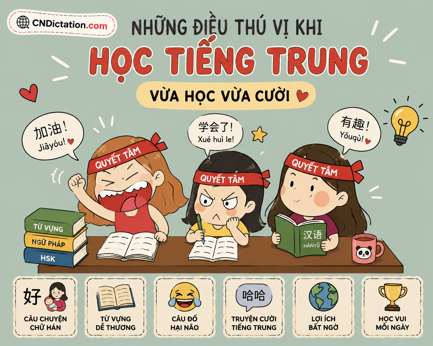 Những điều thú vị khi học tiếng Trung - "Vừa học vừa cười" cùng ngôn ngữ đặc biệt này
