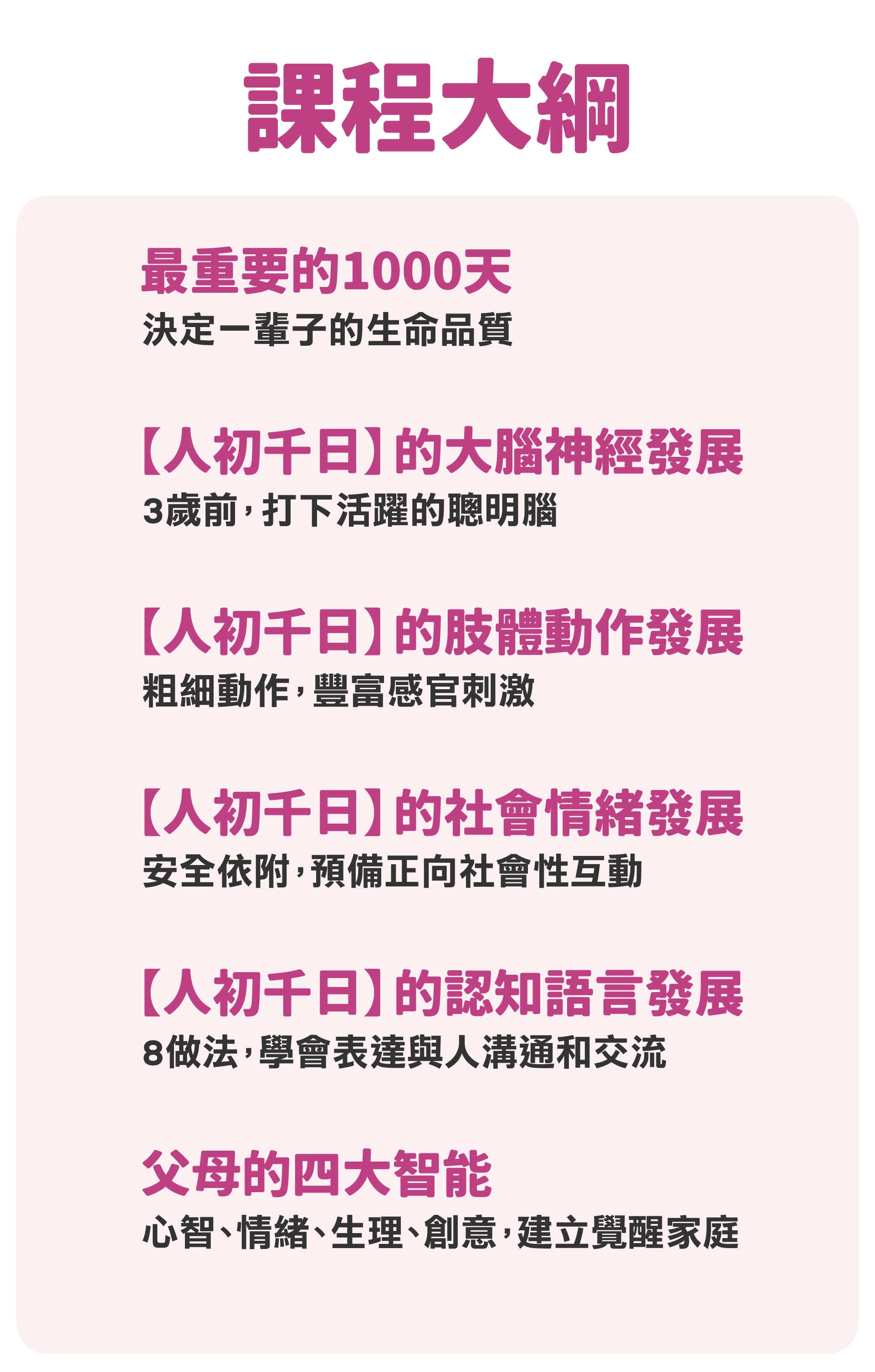 人初千日1 認識寶寶的第一個1000天 親子天下線上學校