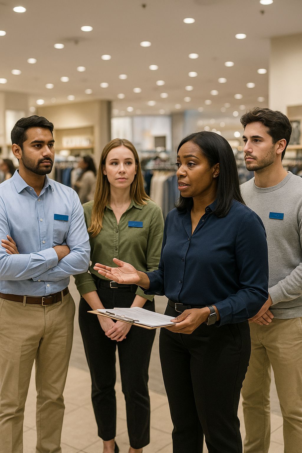 Predicting training needs and outcomes example for apparel teams