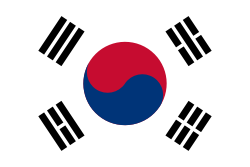 Bandera de  Corea del Sur