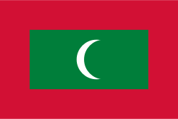Flag of  Maldives