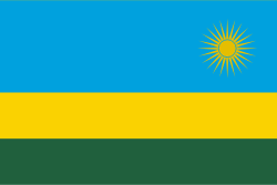 Flagge von  Ruanda