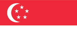 Flagge von  Singapur