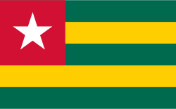 Flag of  Togo