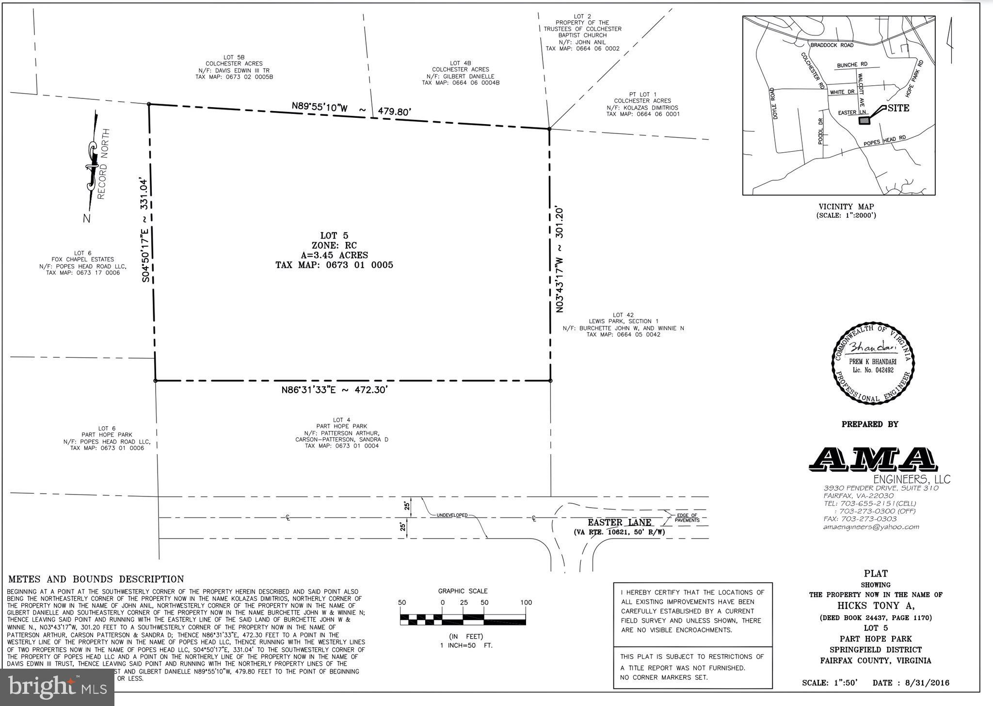 0 Easter Lane Lot#5, Fairfax, VA 22030