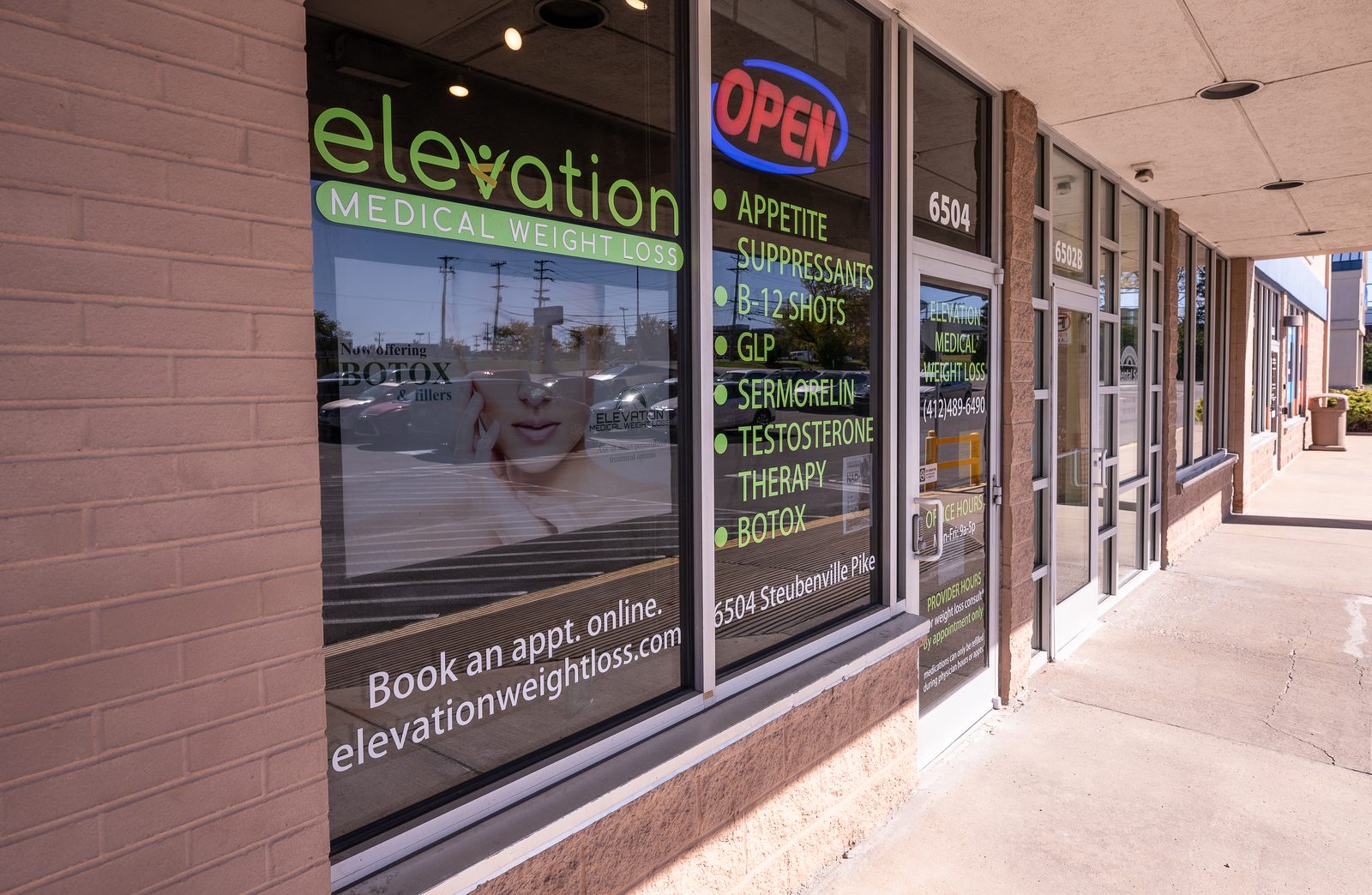 Robinson office front windows and entrance