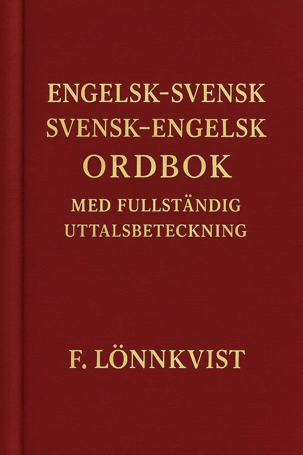 Engelsk-Svensk och Svensk-Engelsk Ordbok Med Fullständig Uttalsbeteckning
