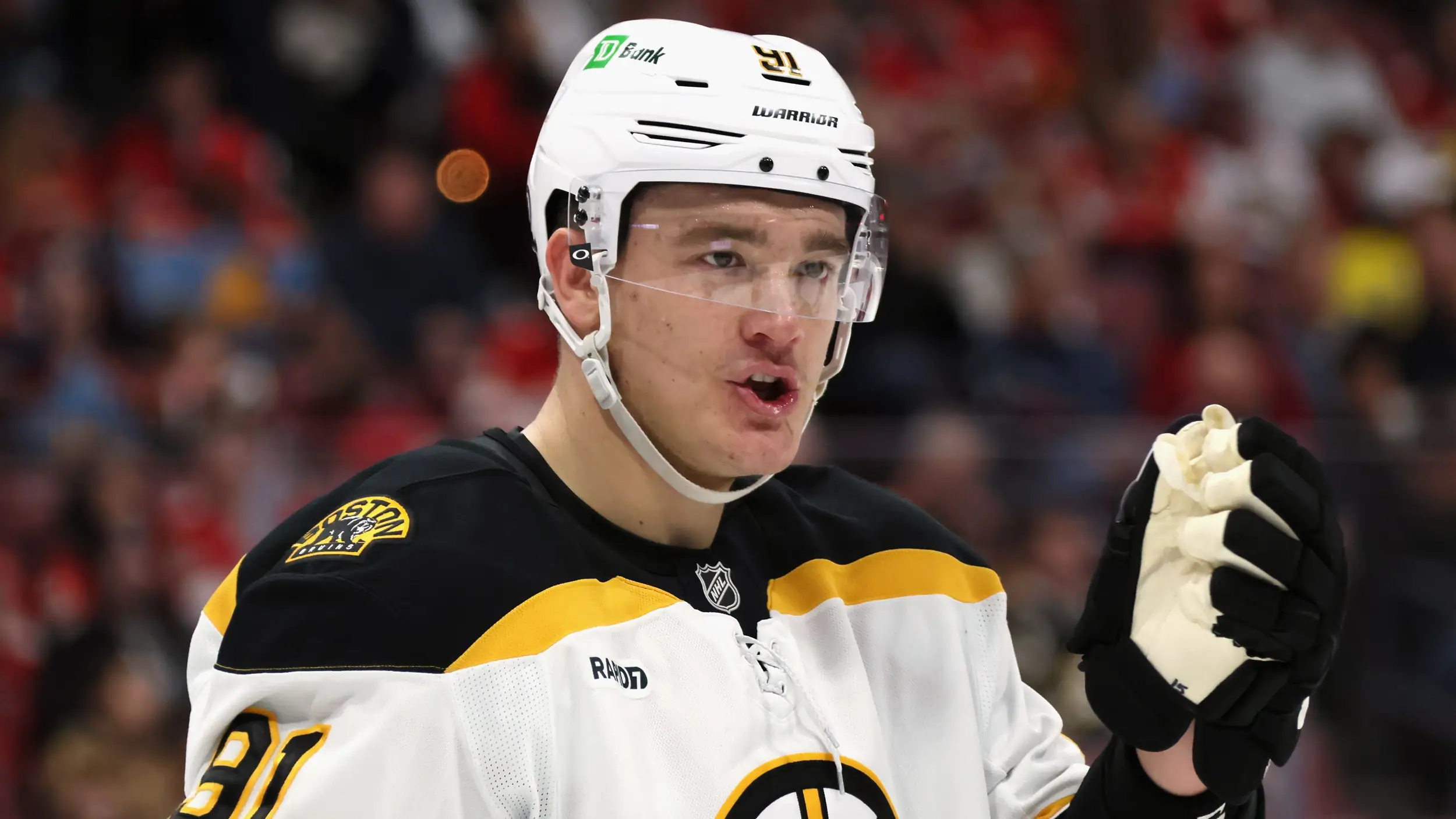 Boston Bruins’ star Nikita Zadorov surprises fans with impromptu soccer skills while sporting New England Revolution kit