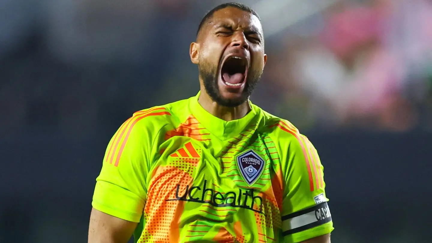VIDEO: Ex-Man City goalkeeper Zack Steffen produces absolute HOWLER as LA Galaxy score comical goal in MLS playoffs against Colorado Rapids