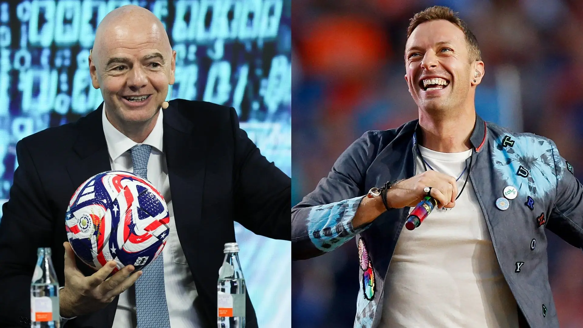 Gianni Infantino reveals Coldplay will help FIFA decide which artists will perform at 2026 World Cup final halftime show in New Jersey as soccer's biggest event copies NFL Super Bowl model