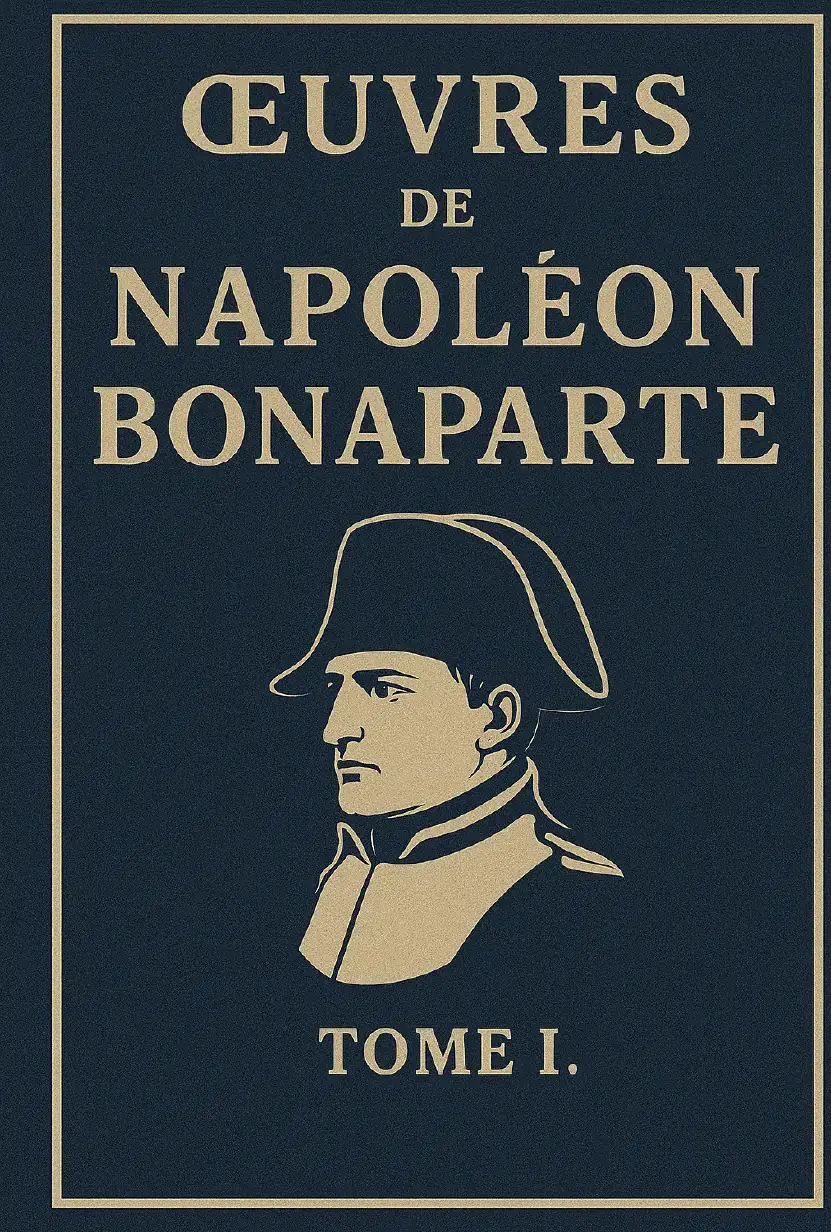 Œuvres de Napoléon Bonaparte, Tome I.