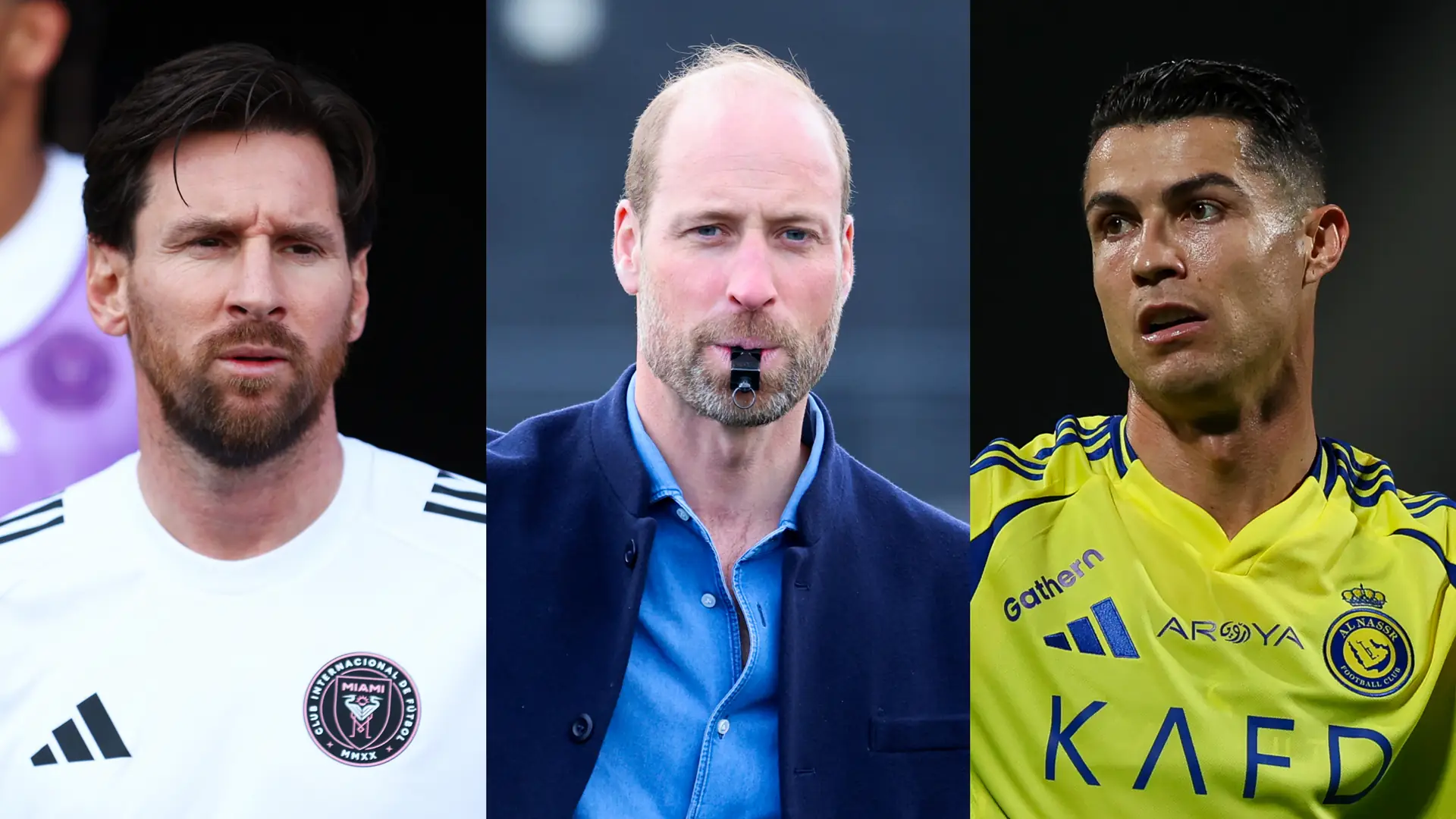 Prince William weighs in on Cristiano Ronaldo vs Lionel Messi GOAT debate as Prince of Wales admits injuring himself trying to recreate famous 'Siu' celebration