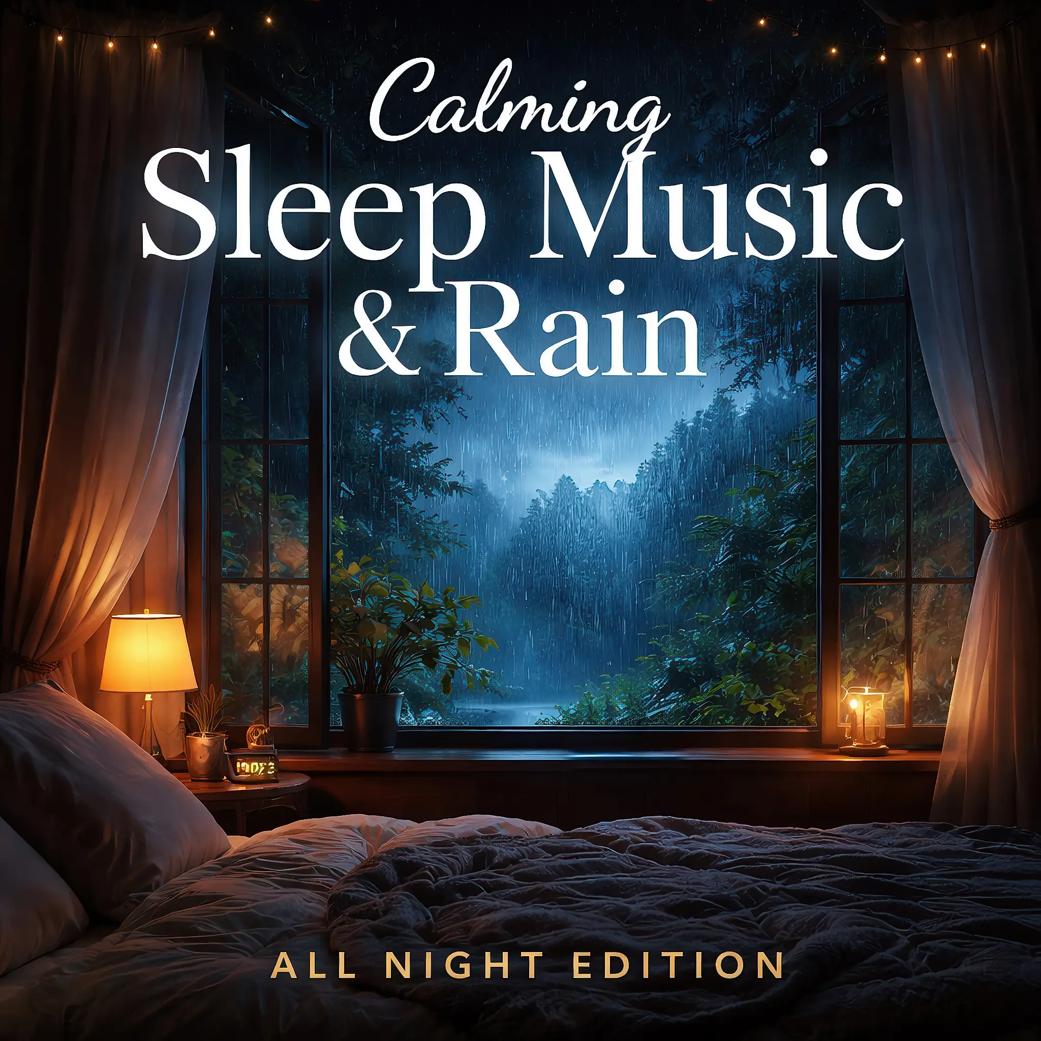 Calming Sleep Music & Rain - All Night Sleep Edition