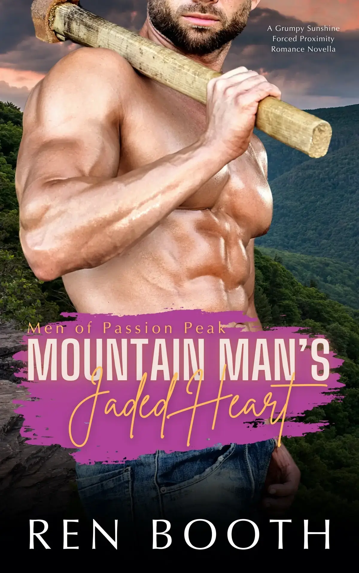 Mountain Man’s Jaded Heart: A Grumpy Sunshine Forced Proximity Romance Novella