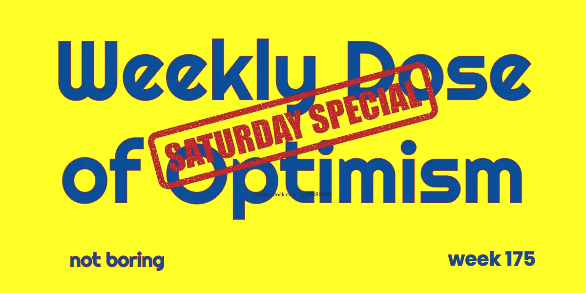Weekly Dose of Optimism #175