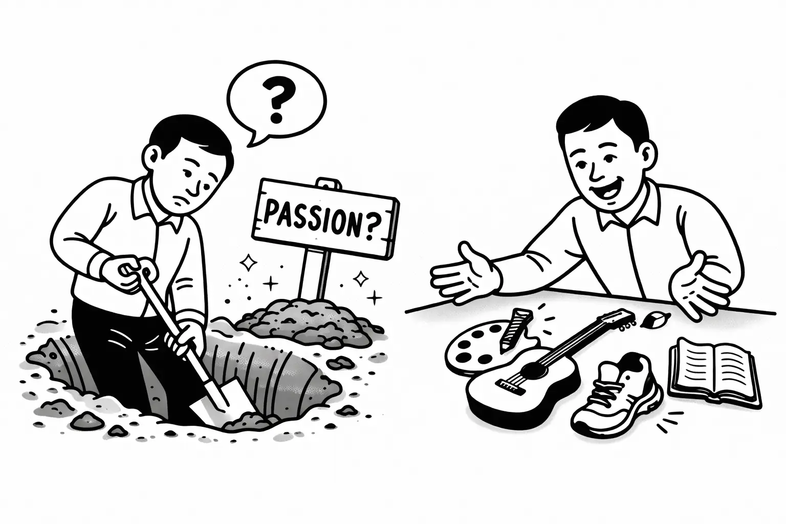 The fire comes later