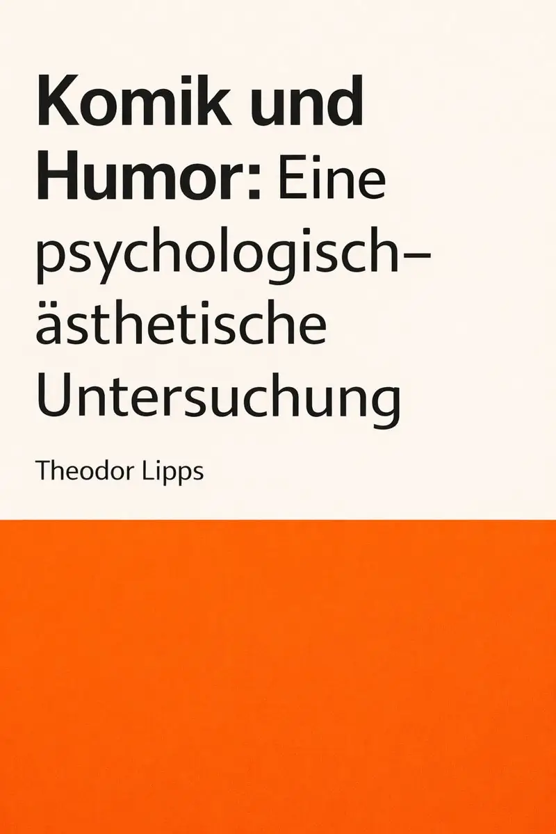 Komik und Humor: Eine Psychologische-Ästhetische Untersuchung