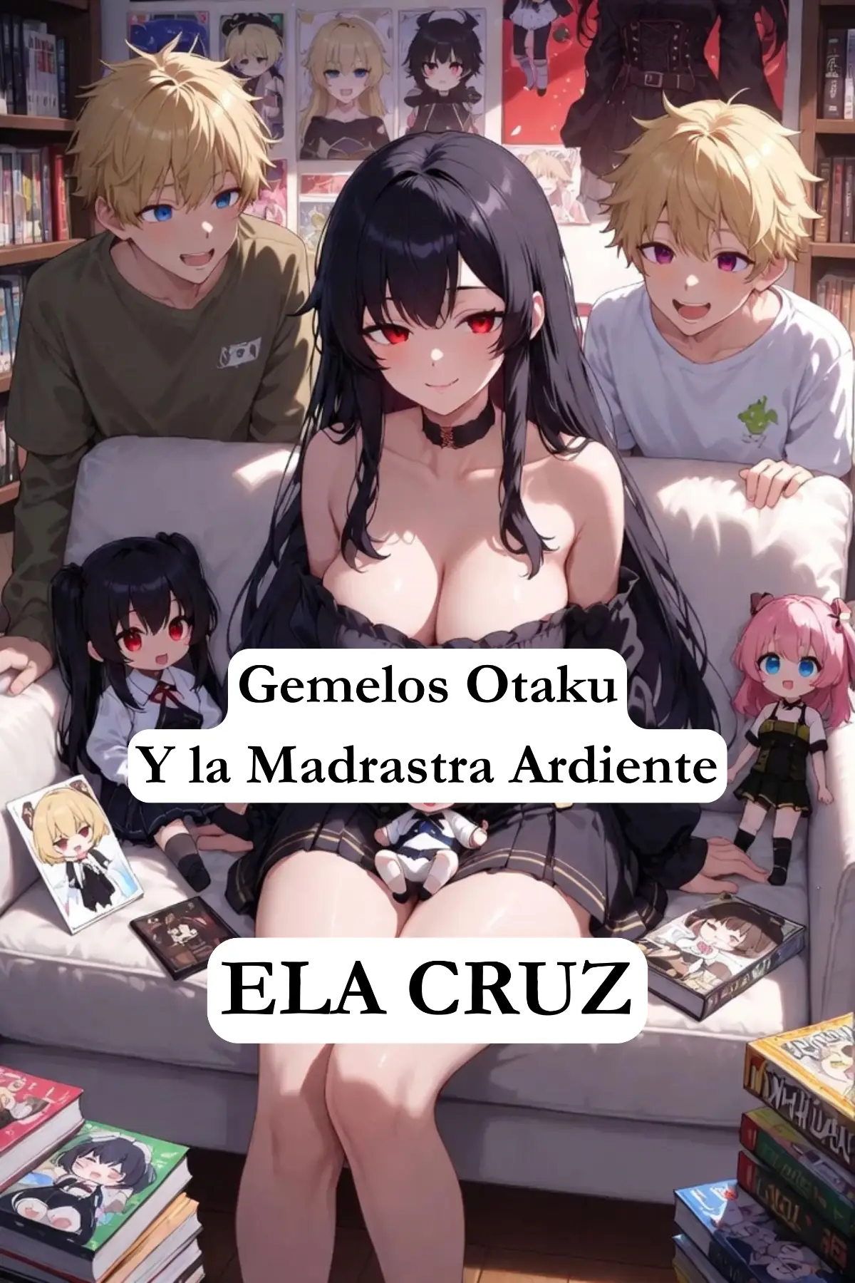 Gemelos Otaku y la Madrastra Ardiente