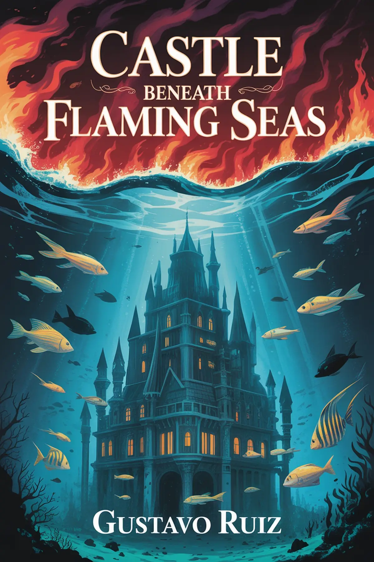 Castle Beneath Flaming Seas