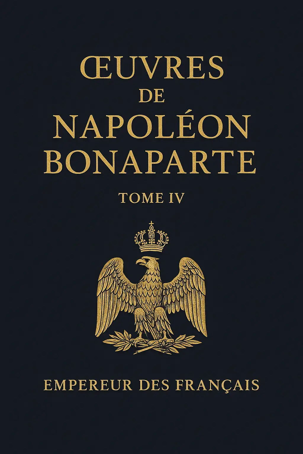 Œuvres de Napoléon Bonaparte, Tome IV.