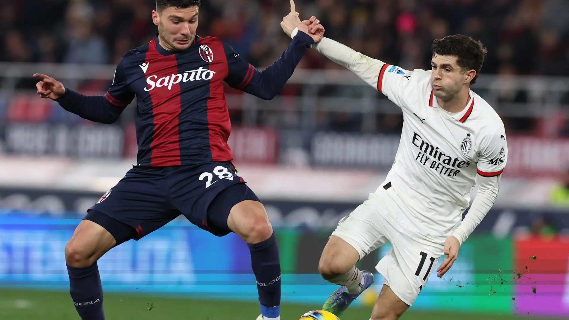 USMNT's Christian Pulisic, Yunus Musah and AC Milan fall to Bologna in Serie A, as top-four hopes start to fade under Sergio Conceicao