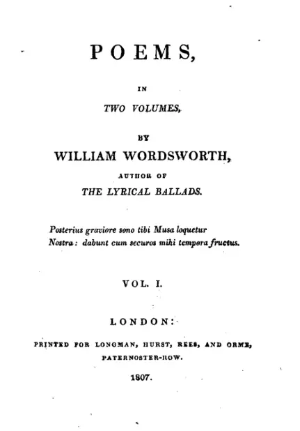 “To the Daisy” by William Wordsworth