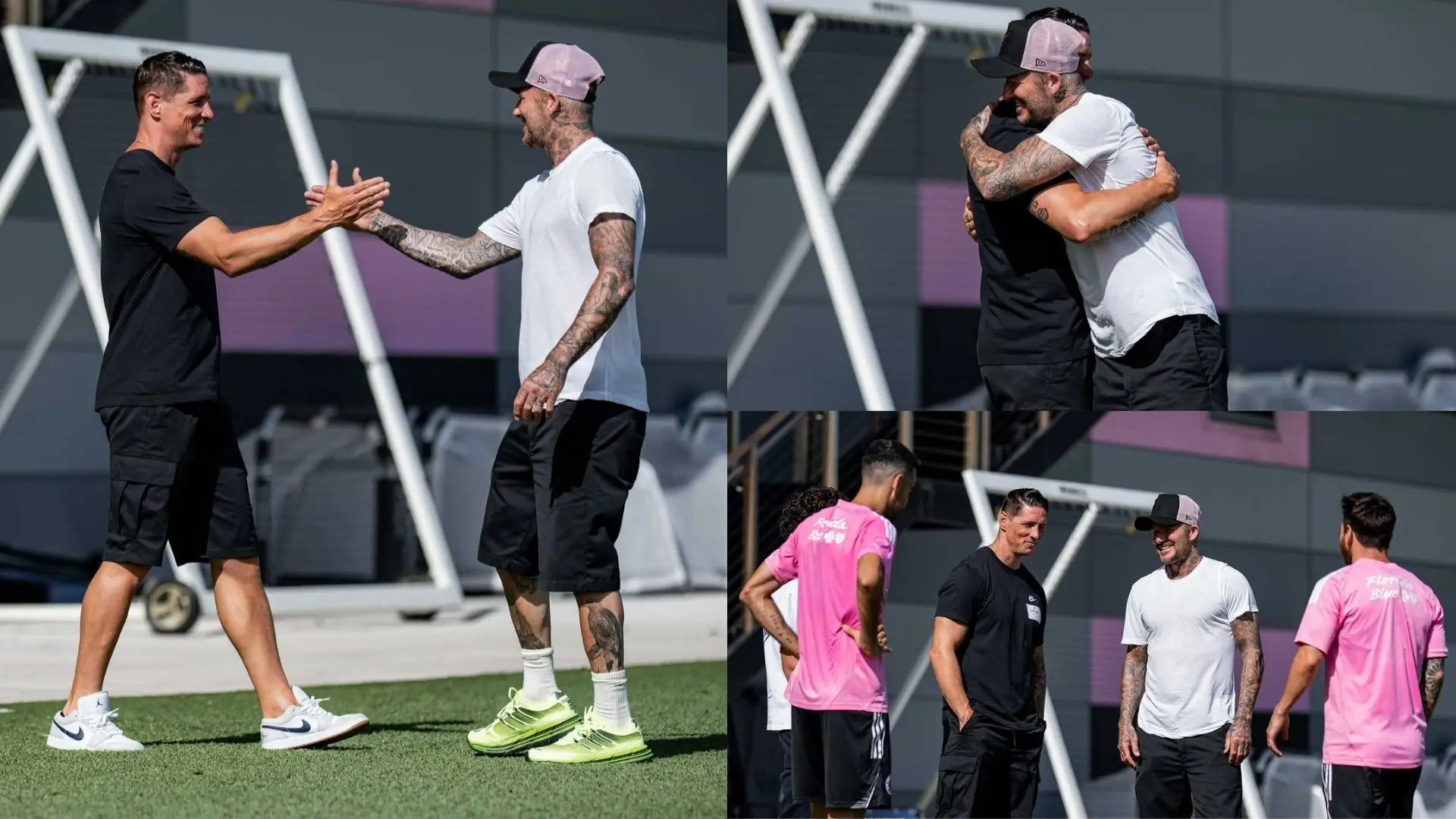 David Beckham sends special message to Fernando Torres as Liverpool legend links up with Lionel Messi & reunites with Luis Suarez & Javier Mascherano in visit to Inter Miami