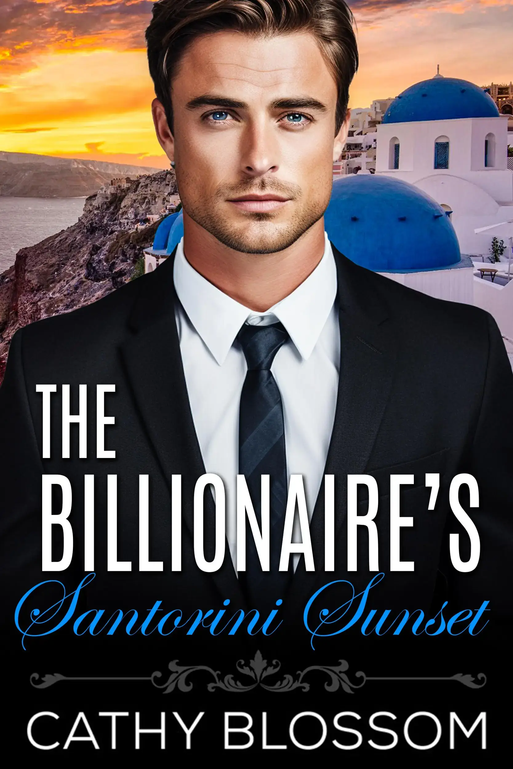 The Billionaire's Santorini Sunset