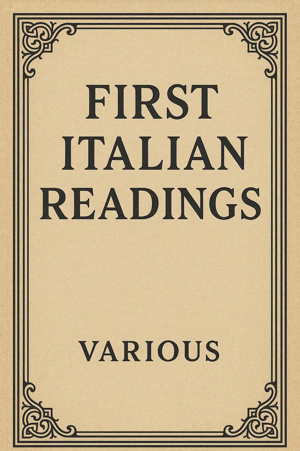 First Italian Readings