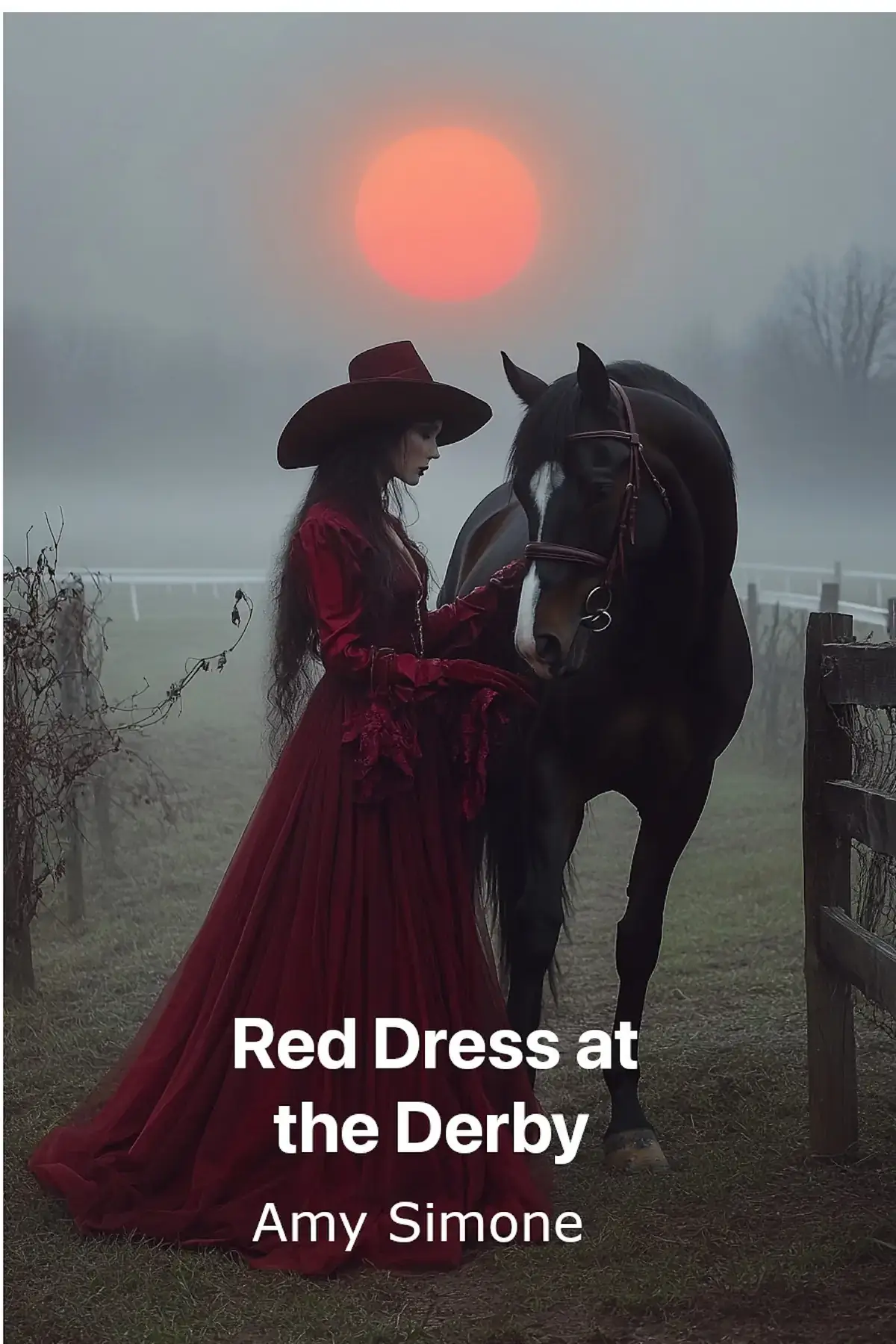 Red Dress at the Derby