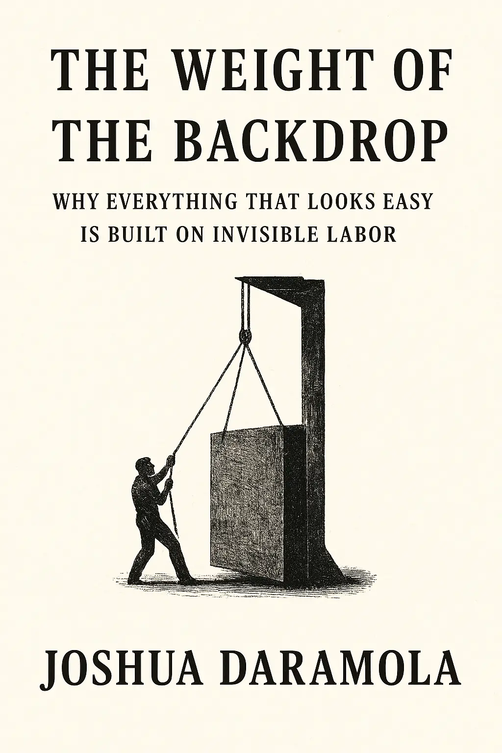 The Weight of the Backdrop: Why Everything That Looks Easy Is Built on Invisible Labor
