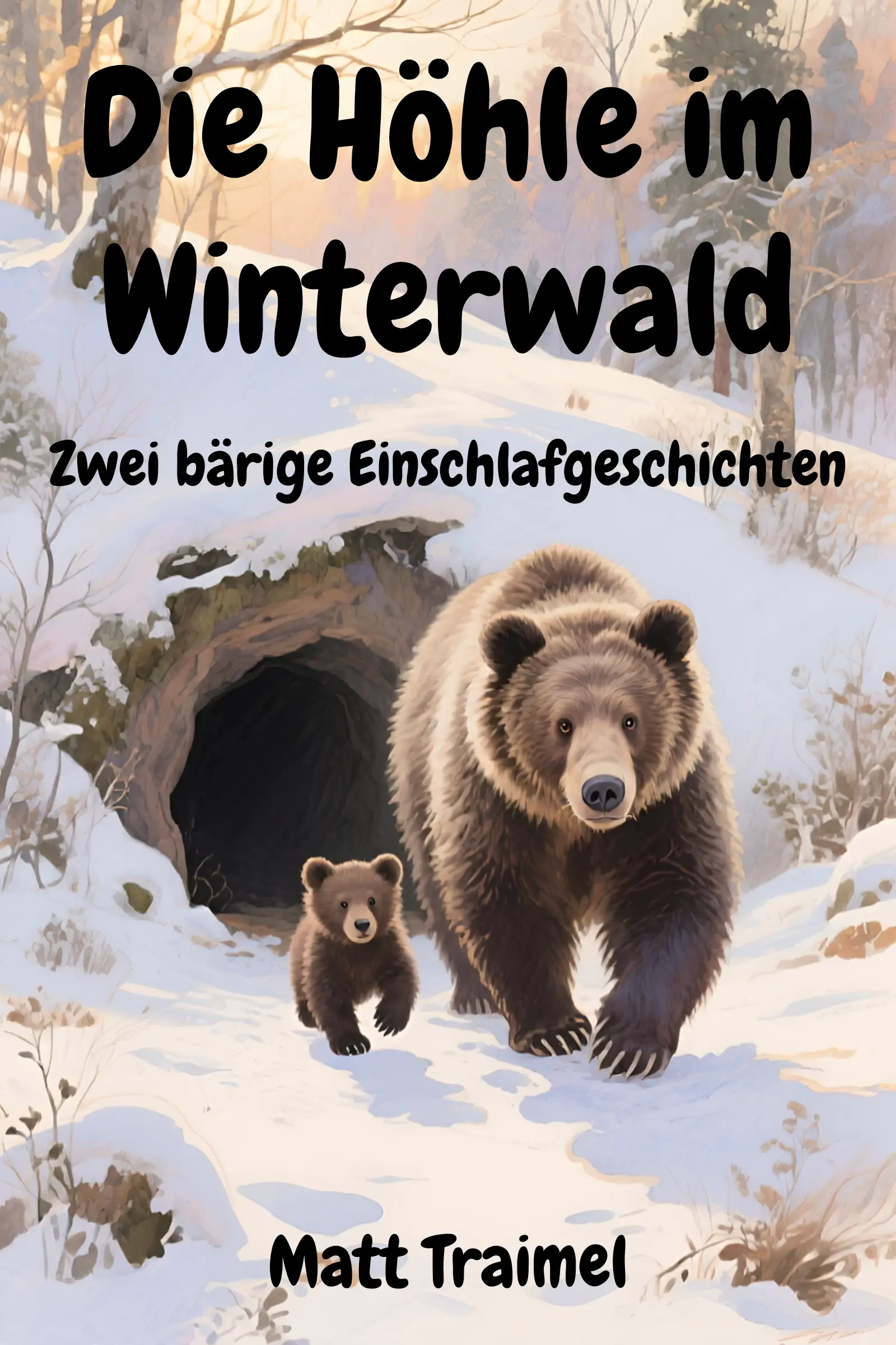 Die Höhle im Winterwald