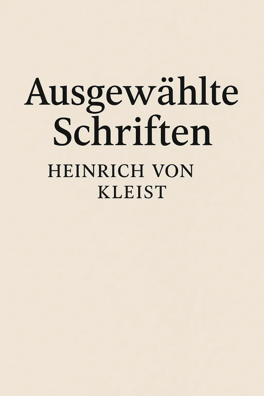 Ausgewählte Schriften