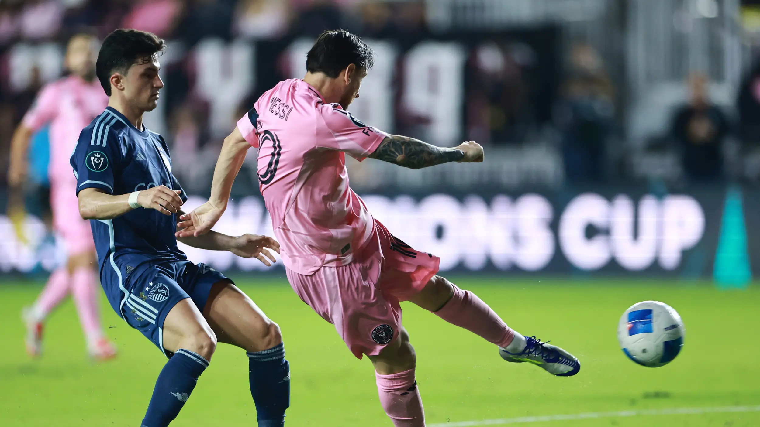 WATCH: Inter Miami's Lionel Messi goes viral for unbelievable volley against Sporting Kansas City in CONCACAF Champions Cup