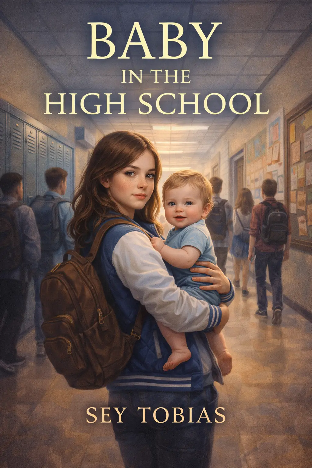 Baby in the high school