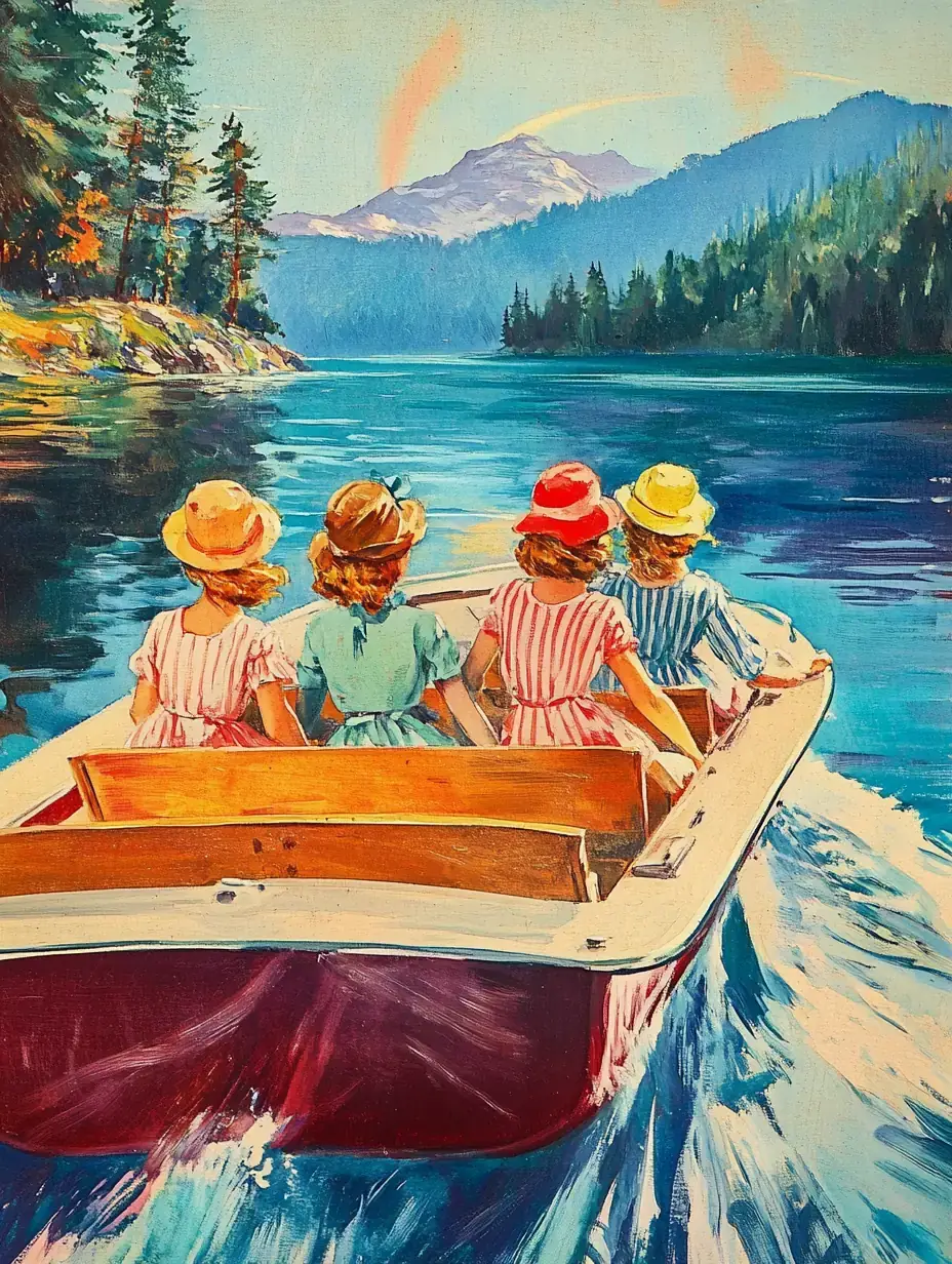 The Outdoor Girls at Rainbow Lake