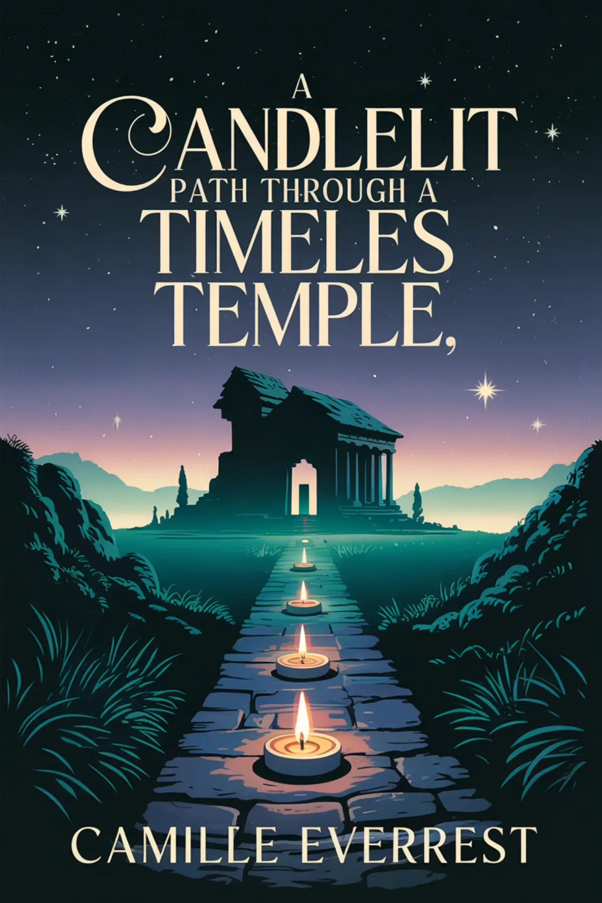A Candlelit Path Through A Timeless Temple