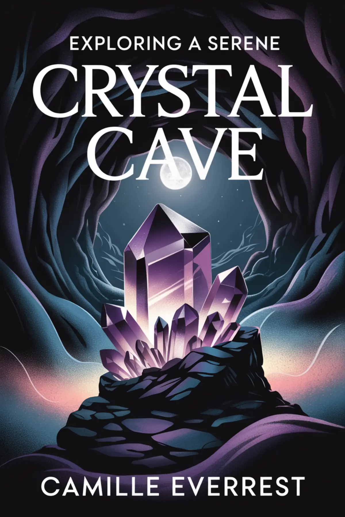 Exploring A Serene Crystal Cave
