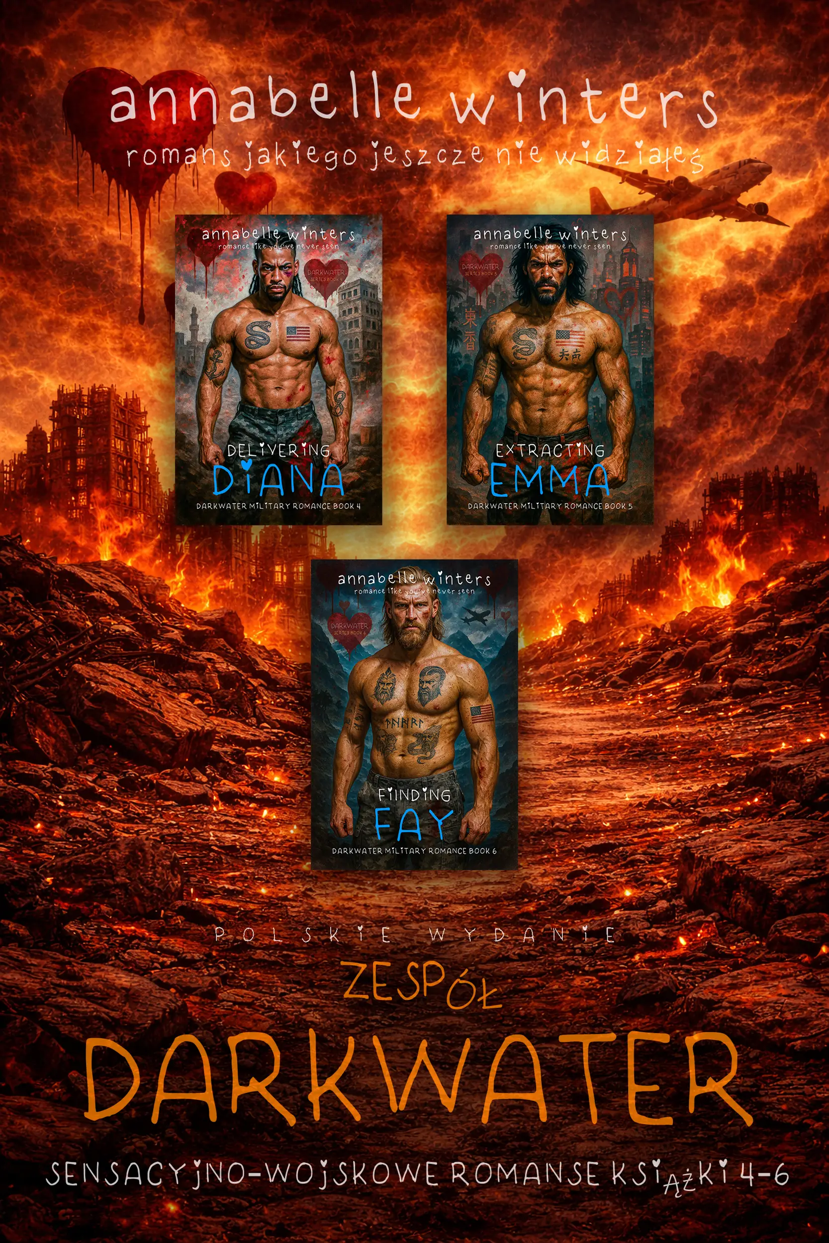 Zespół Darkwater: Sensacyjno-wojskowe Romanse Książki 4–6