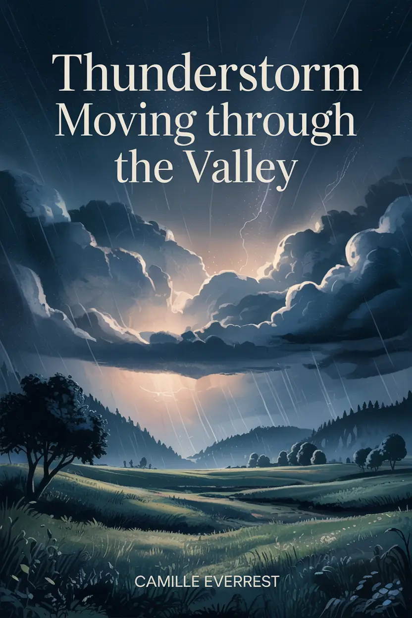 Thunderstorm Moving Through the Valley