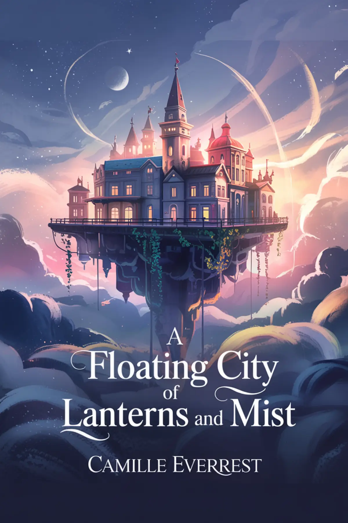A Floating City of Lanterns and Mist