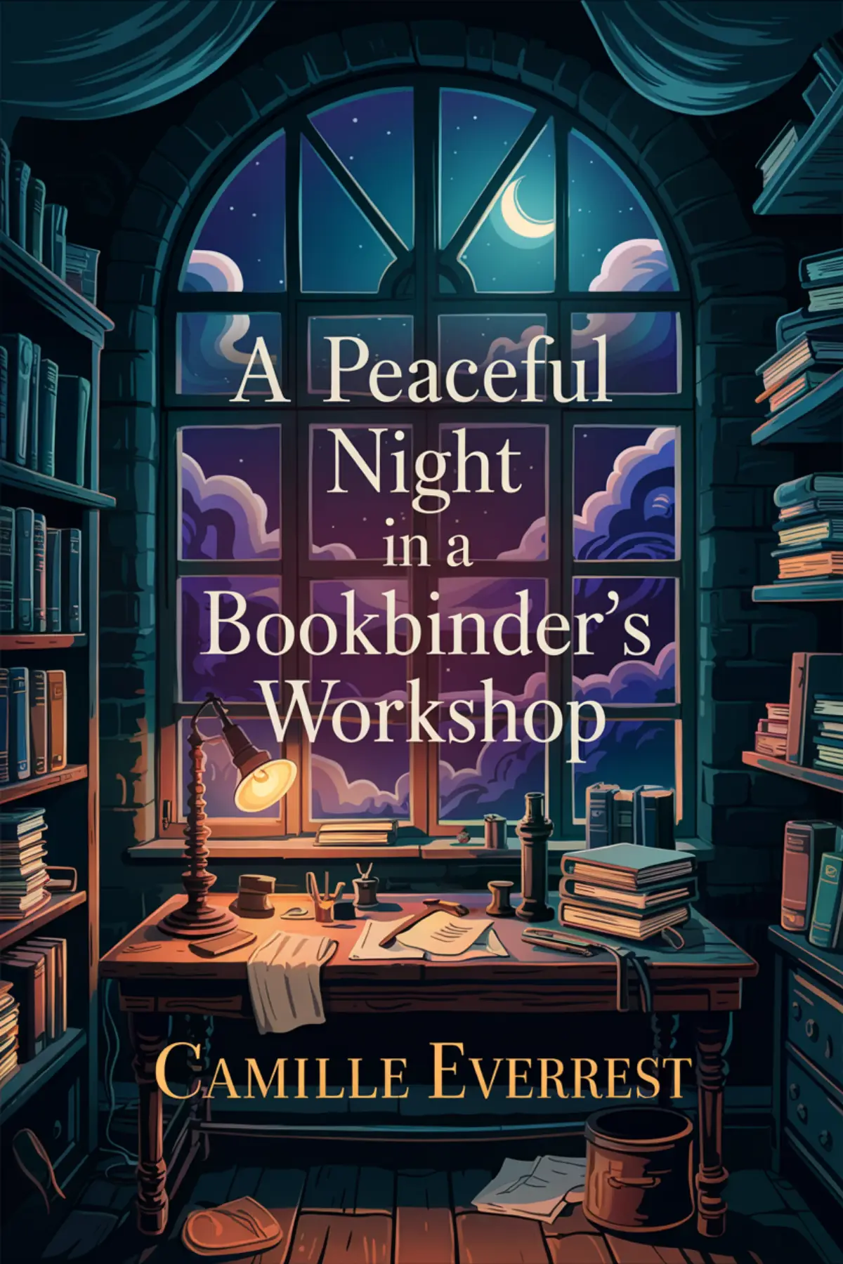 A Peaceful Night in a Bookbinder’s Workshop