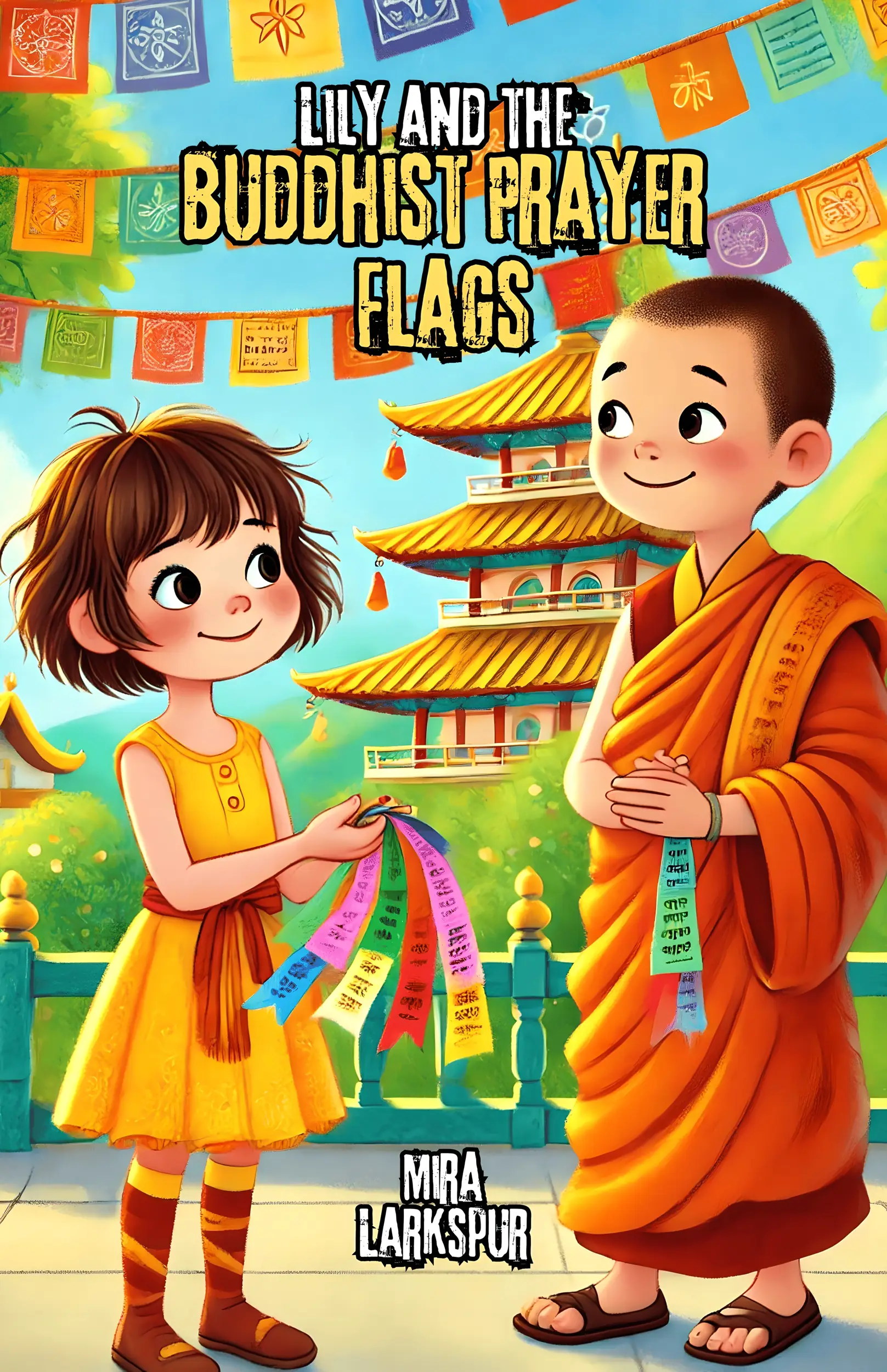 Lily and the Buddhist Prayer Flags
